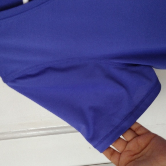 Athletic Works Women's Shirt Blue Size M(8-10) V Neck - Picture 2 of 7